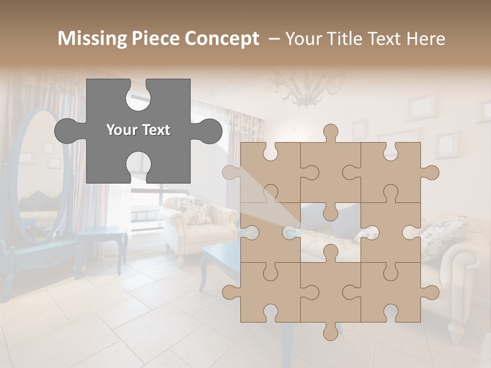 Blue Interior Design PowerPoint Template