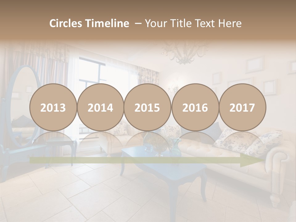 Blue Interior Design PowerPoint Template