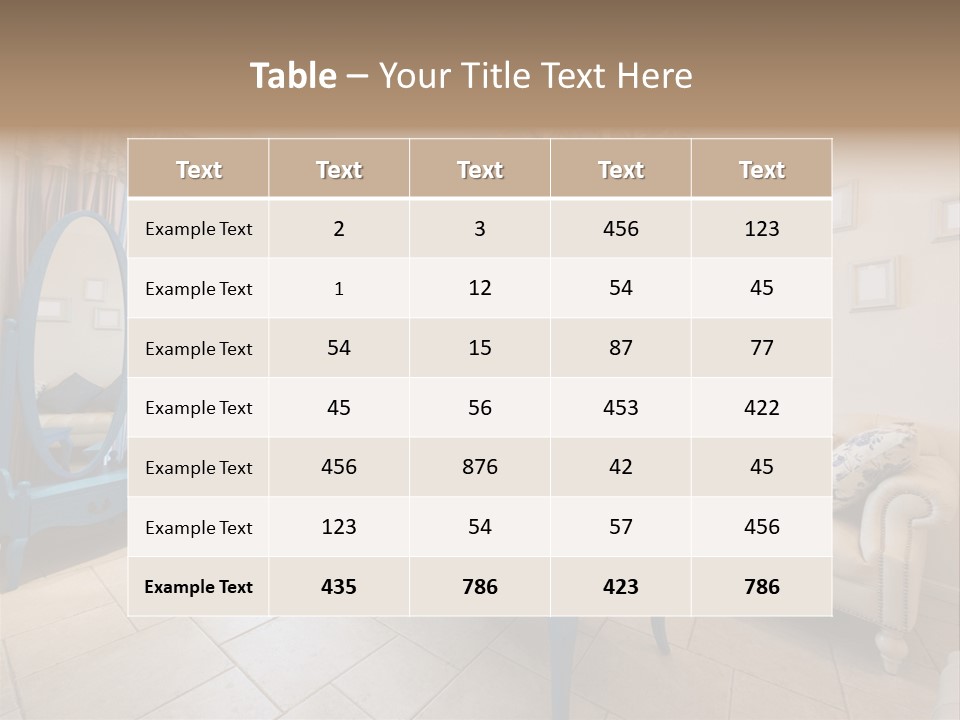 Blue Interior Design PowerPoint Template