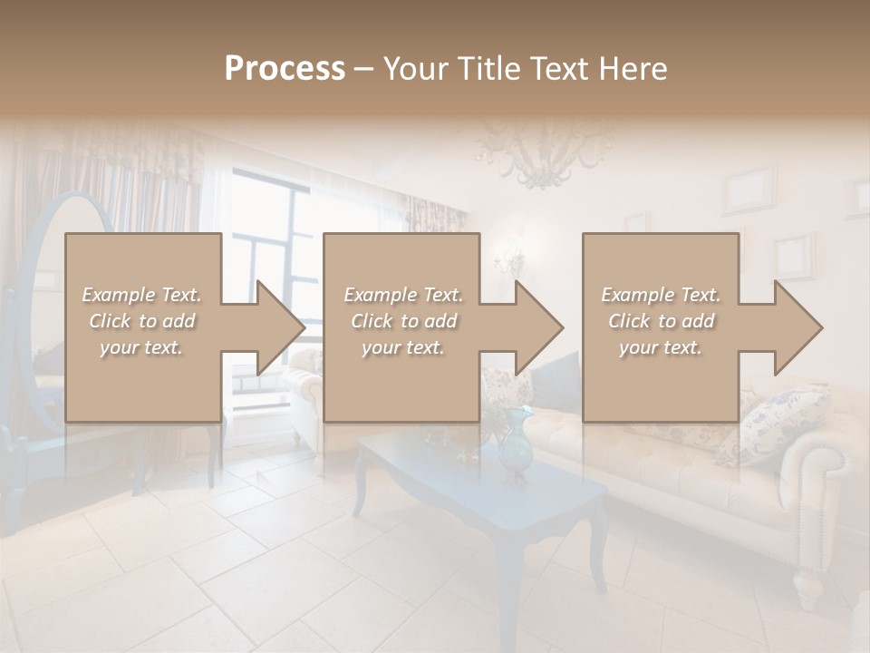 Blue Interior Design PowerPoint Template
