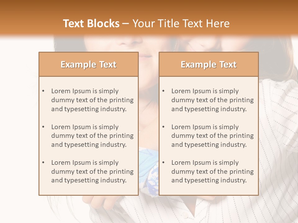 Mother And Daughter PowerPoint Template