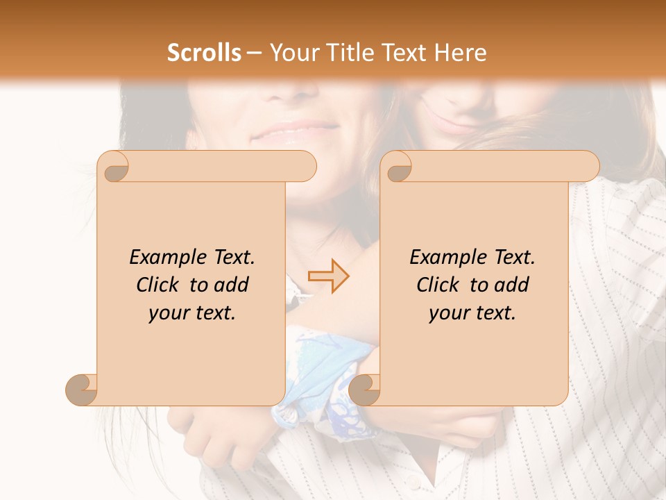 Mother And Daughter PowerPoint Template