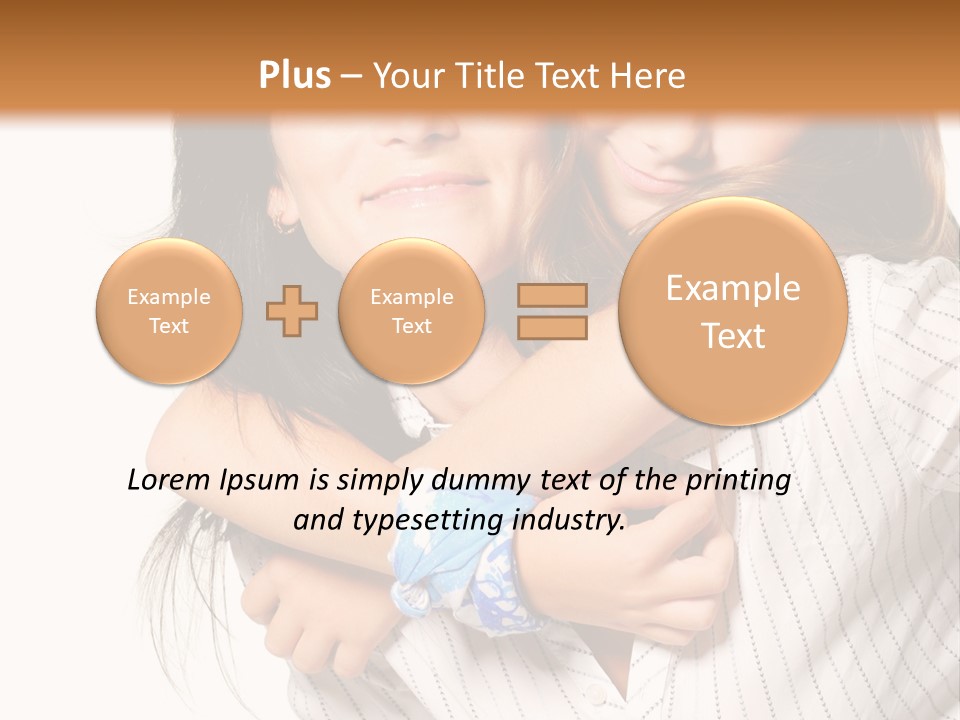 Mother And Daughter PowerPoint Template