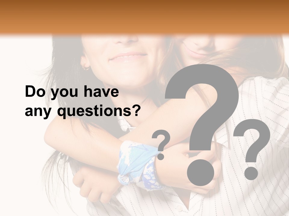 Mother And Daughter PowerPoint Template