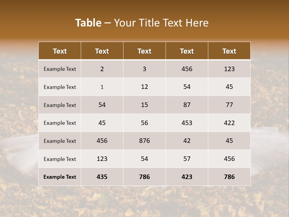 Fall Wedding PowerPoint Template