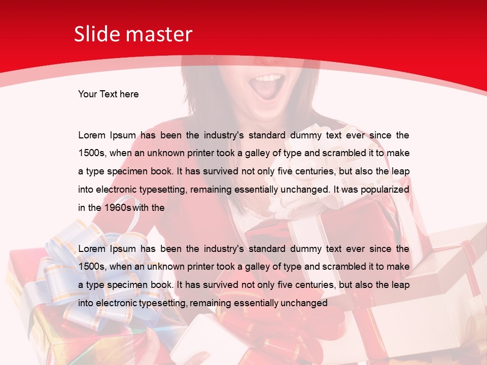 White Human Beauty PowerPoint Template