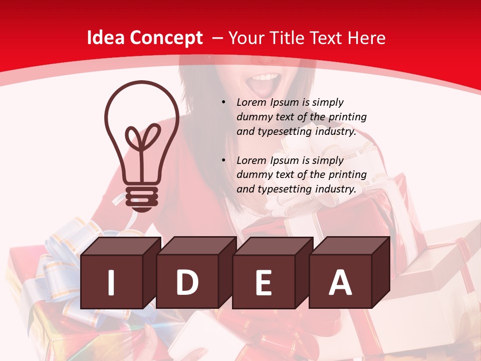 White Human Beauty PowerPoint Template