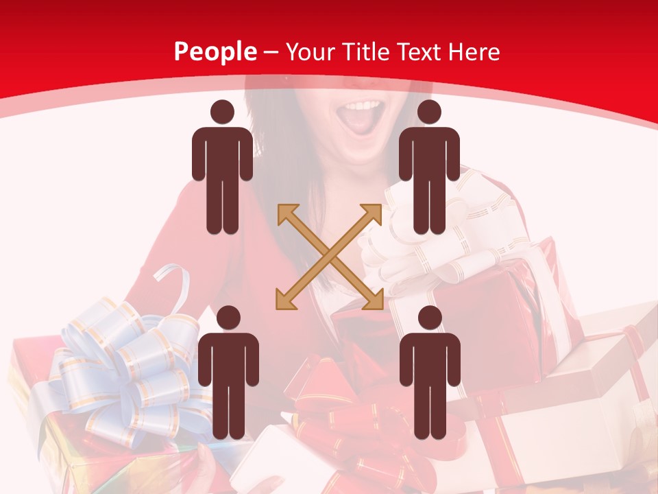 White Human Beauty PowerPoint Template