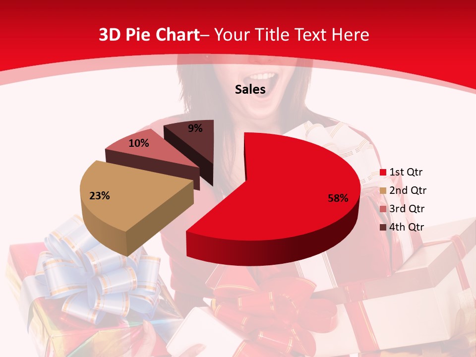 White Human Beauty PowerPoint Template