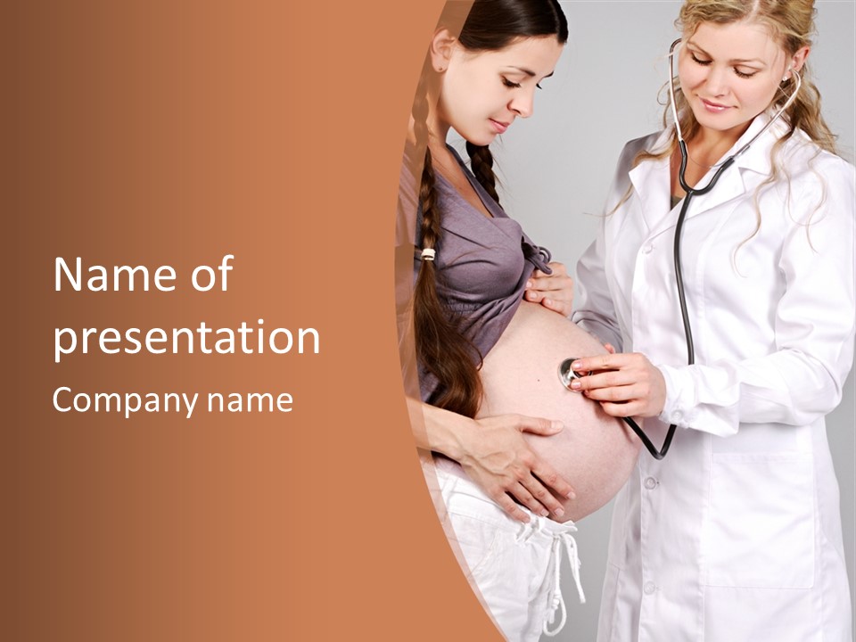 Lovely Care Person PowerPoint Template