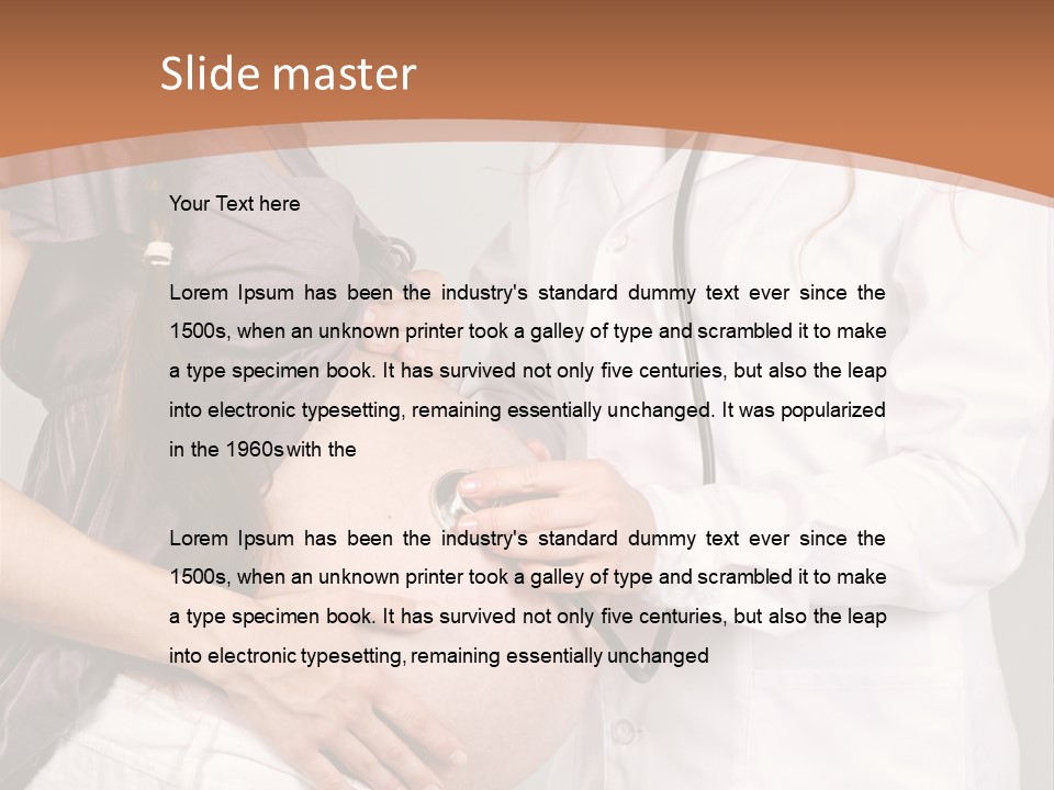 Lovely Care Person PowerPoint Template