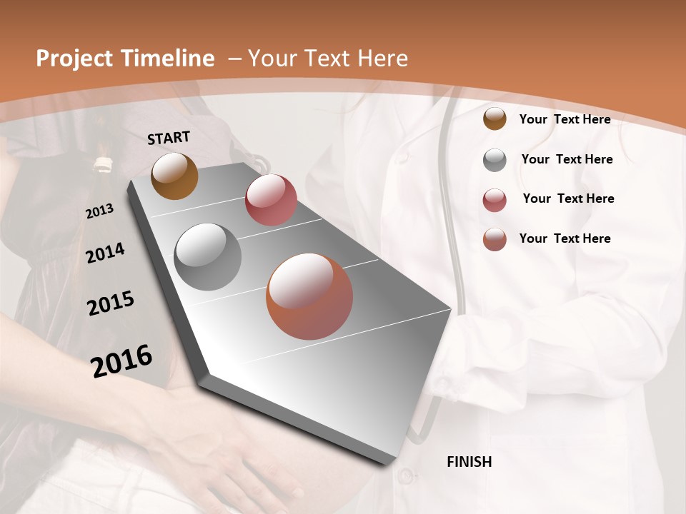 Lovely Care Person PowerPoint Template