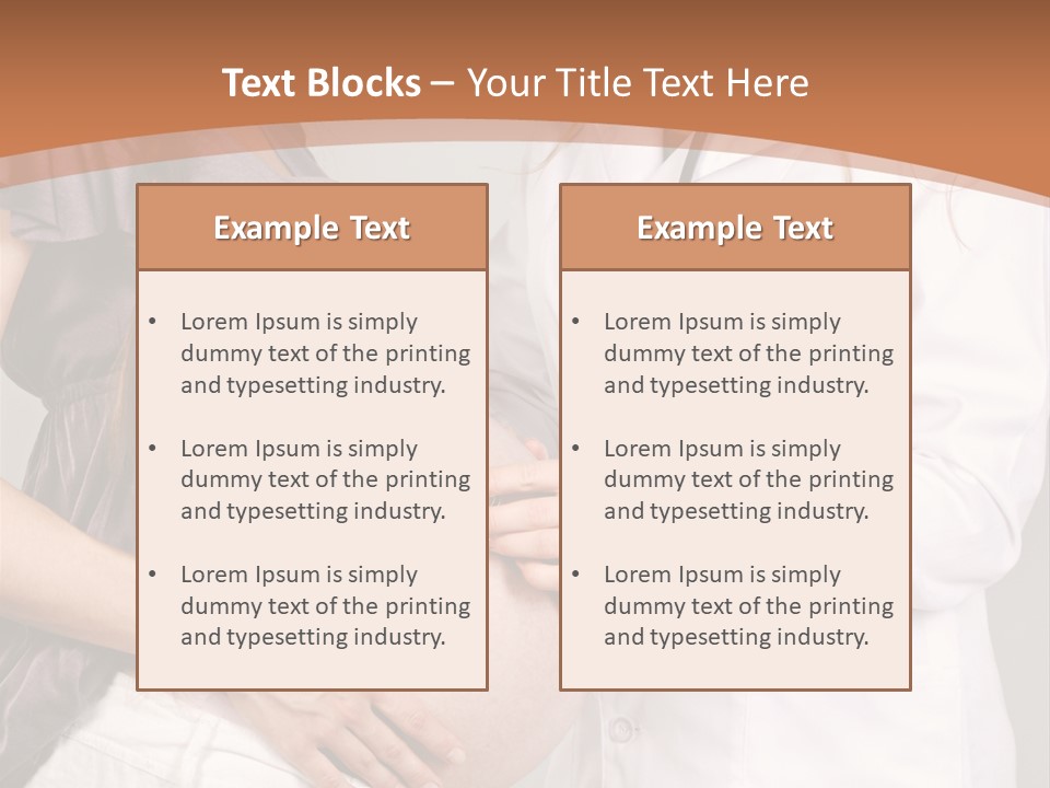 Lovely Care Person PowerPoint Template