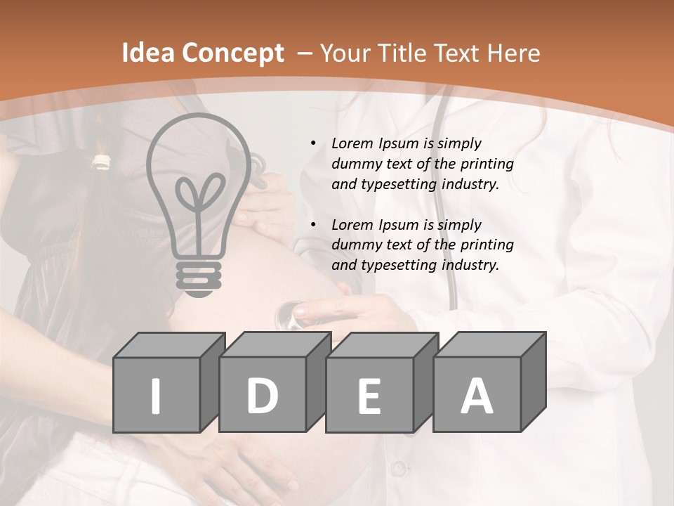 Lovely Care Person PowerPoint Template