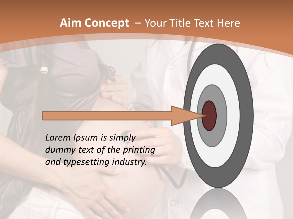 Lovely Care Person PowerPoint Template