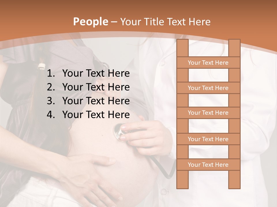 Lovely Care Person PowerPoint Template