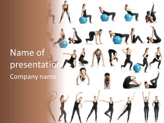 Pilates Ball Exercises PowerPoint Template