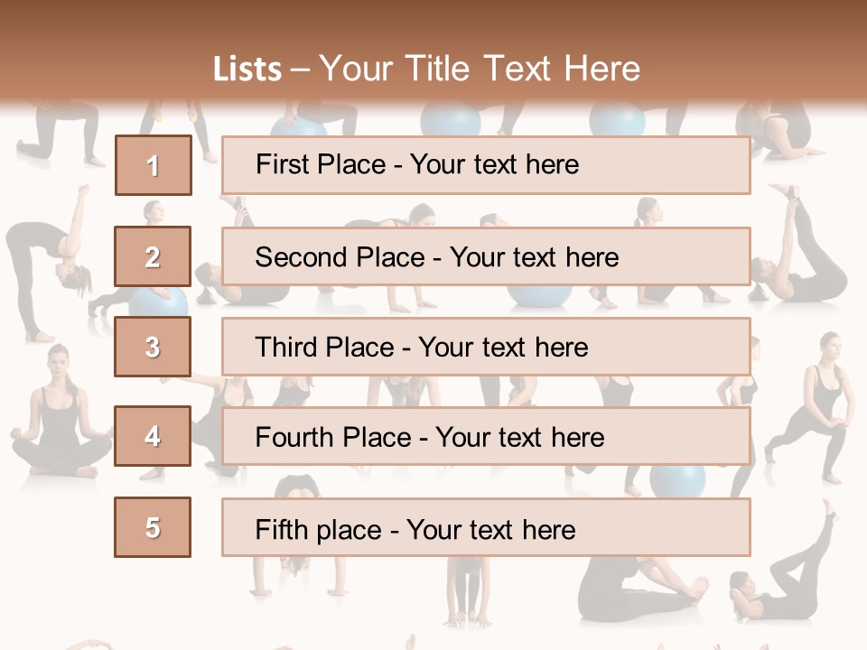 Pilates Ball Exercises PowerPoint Template