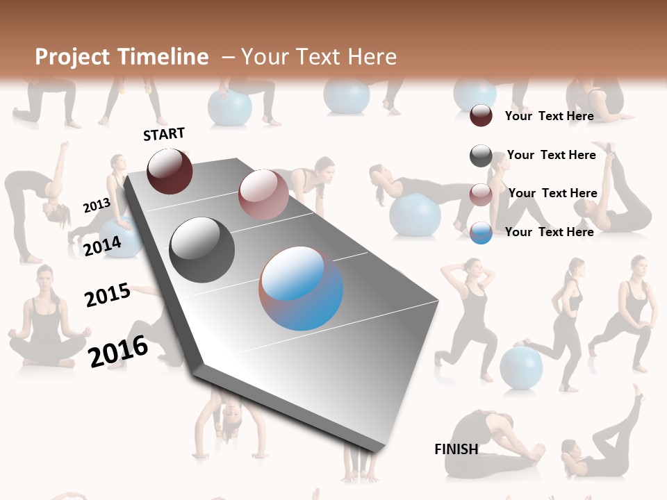 Pilates Ball Exercises PowerPoint Template