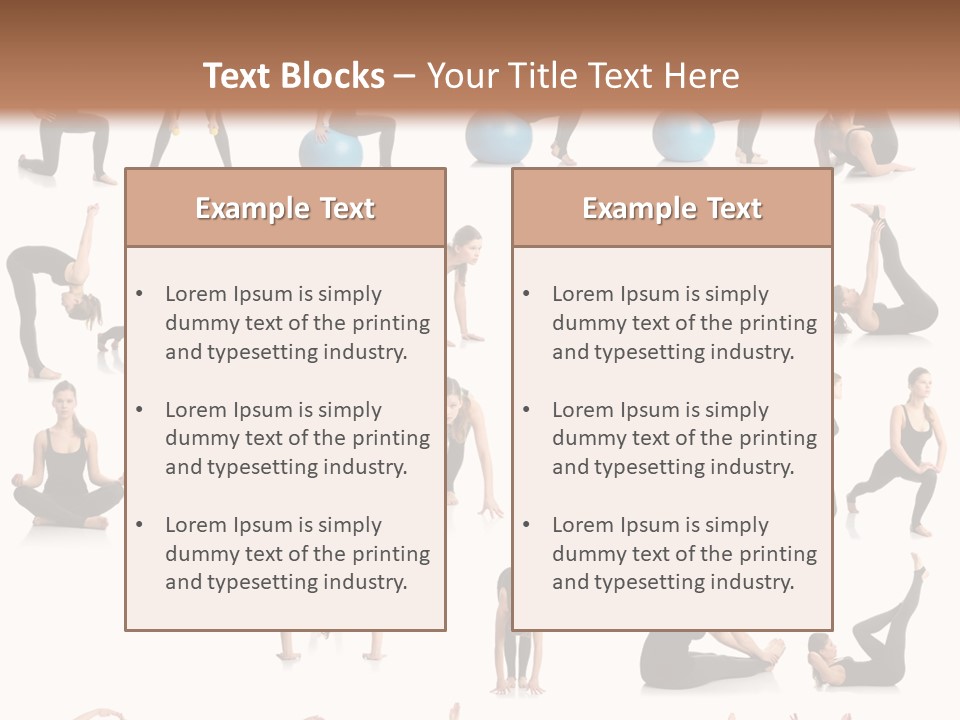 Pilates Ball Exercises PowerPoint Template