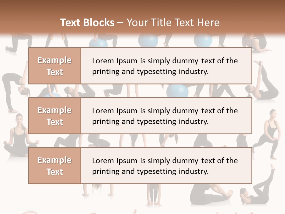 Pilates Ball Exercises PowerPoint Template