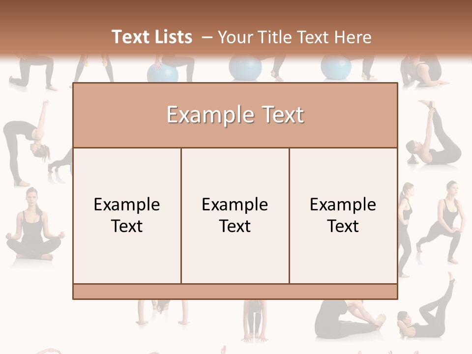 Pilates Ball Exercises PowerPoint Template