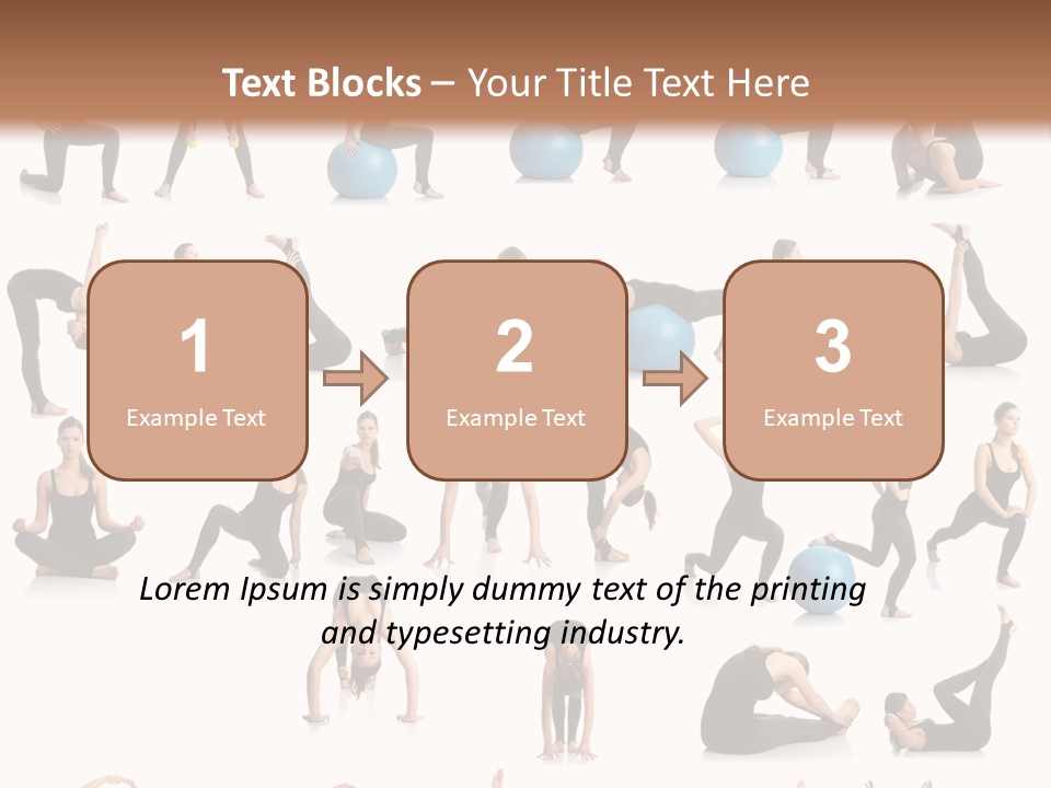 Pilates Ball Exercises PowerPoint Template