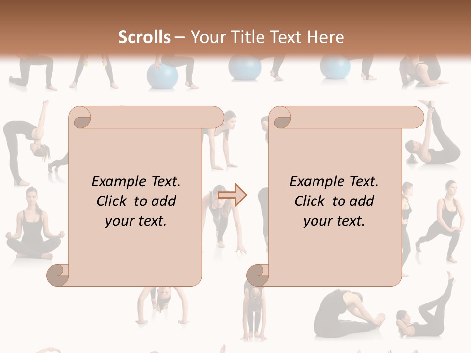 Pilates Ball Exercises PowerPoint Template