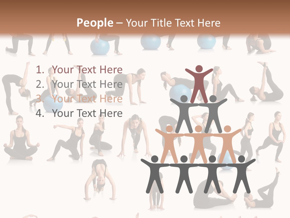 Pilates Ball Exercises PowerPoint Template