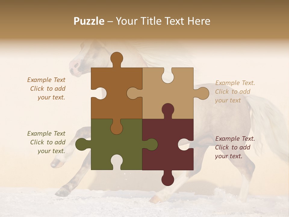Horse Wallpaper For Desktop PowerPoint Template