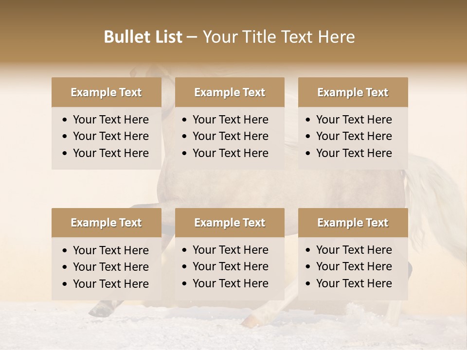 Horse Wallpaper For Desktop PowerPoint Template
