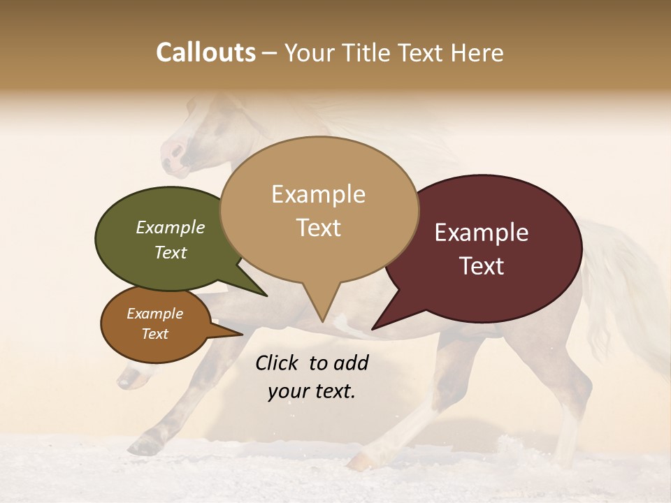 Horse Wallpaper For Desktop PowerPoint Template