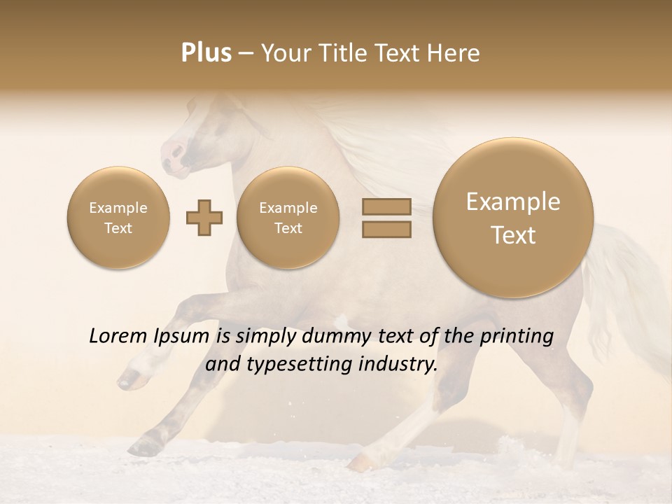 Horse Wallpaper For Desktop PowerPoint Template