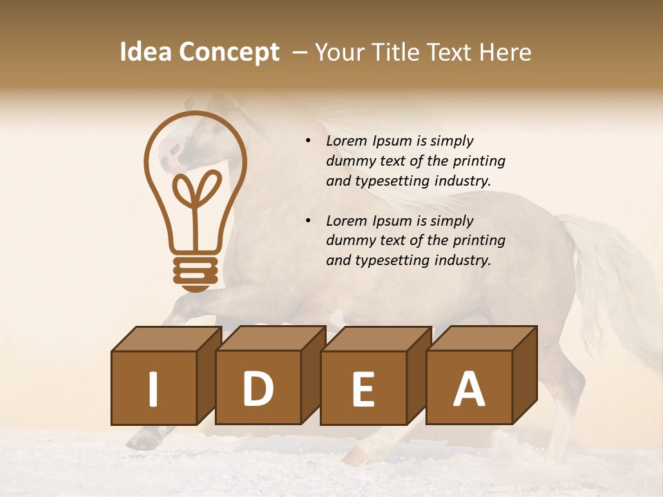 Horse Wallpaper For Desktop PowerPoint Template
