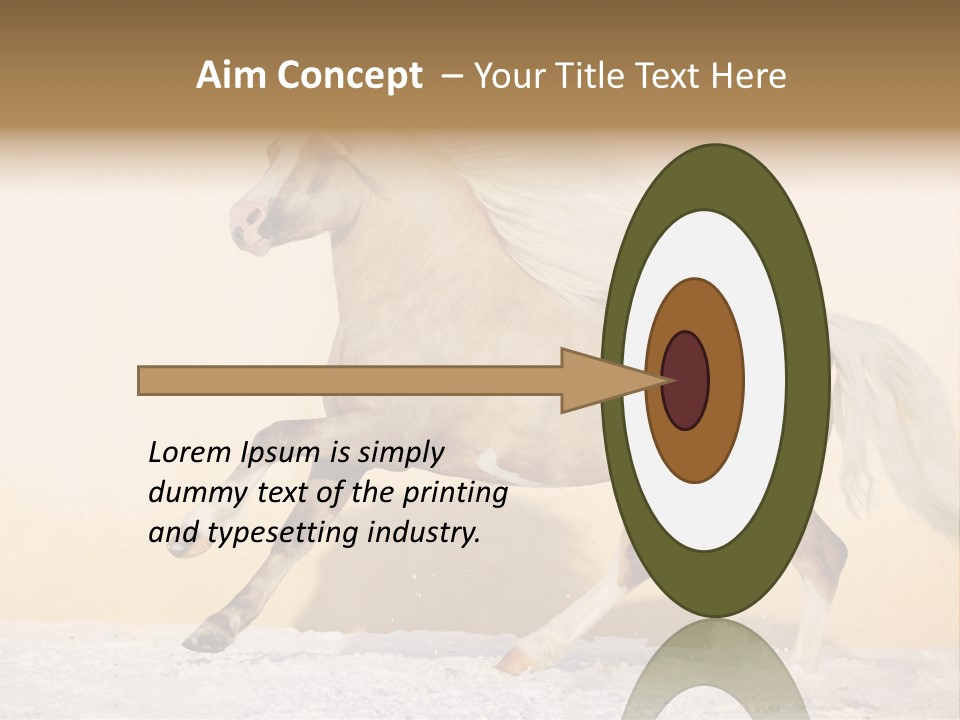 Horse Wallpaper For Desktop PowerPoint Template