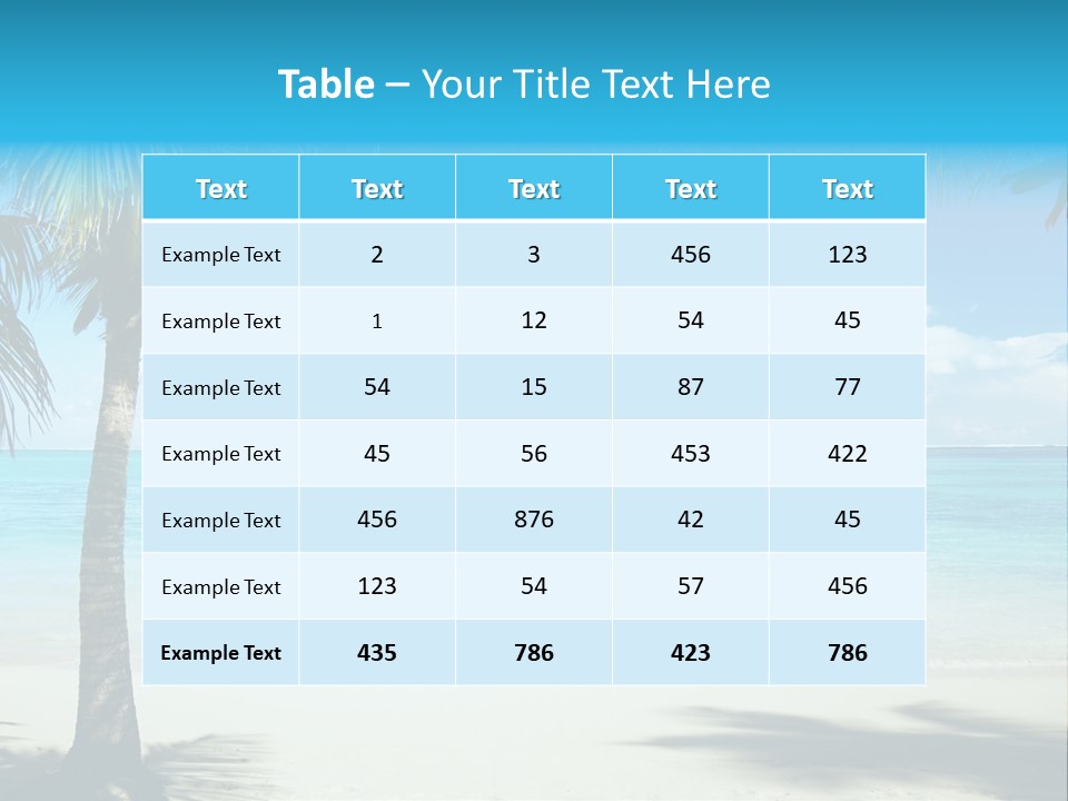 Best Beach PowerPoint Template