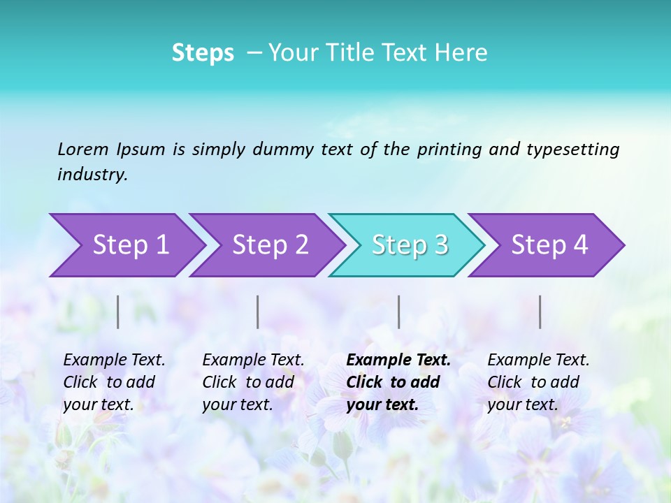 Summer Flowers PowerPoint Template