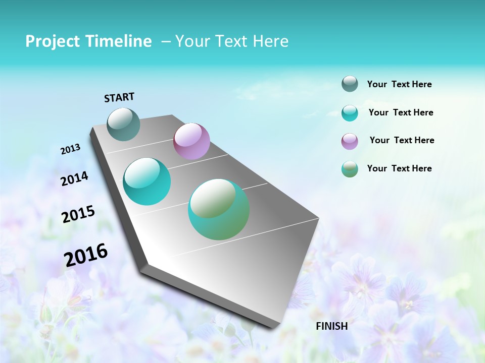 Summer Flowers PowerPoint Template