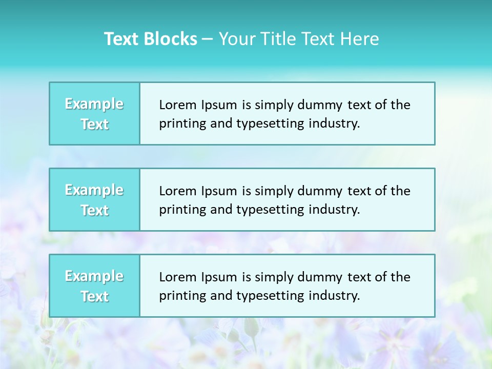 Summer Flowers PowerPoint Template