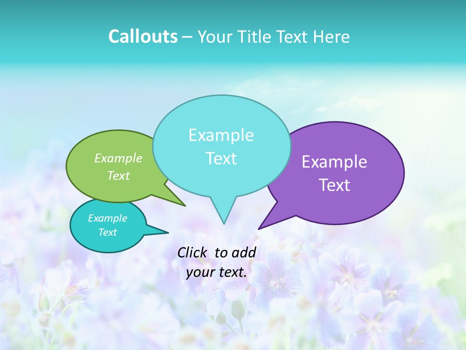 Summer Flowers PowerPoint Template