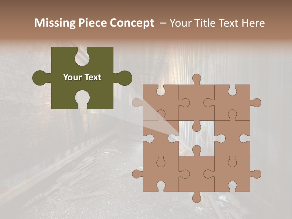 Shelter Broken Industrial PowerPoint Template