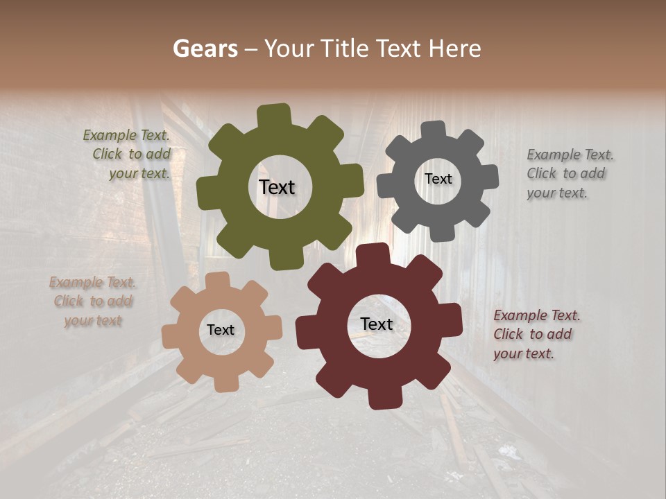 Shelter Broken Industrial PowerPoint Template