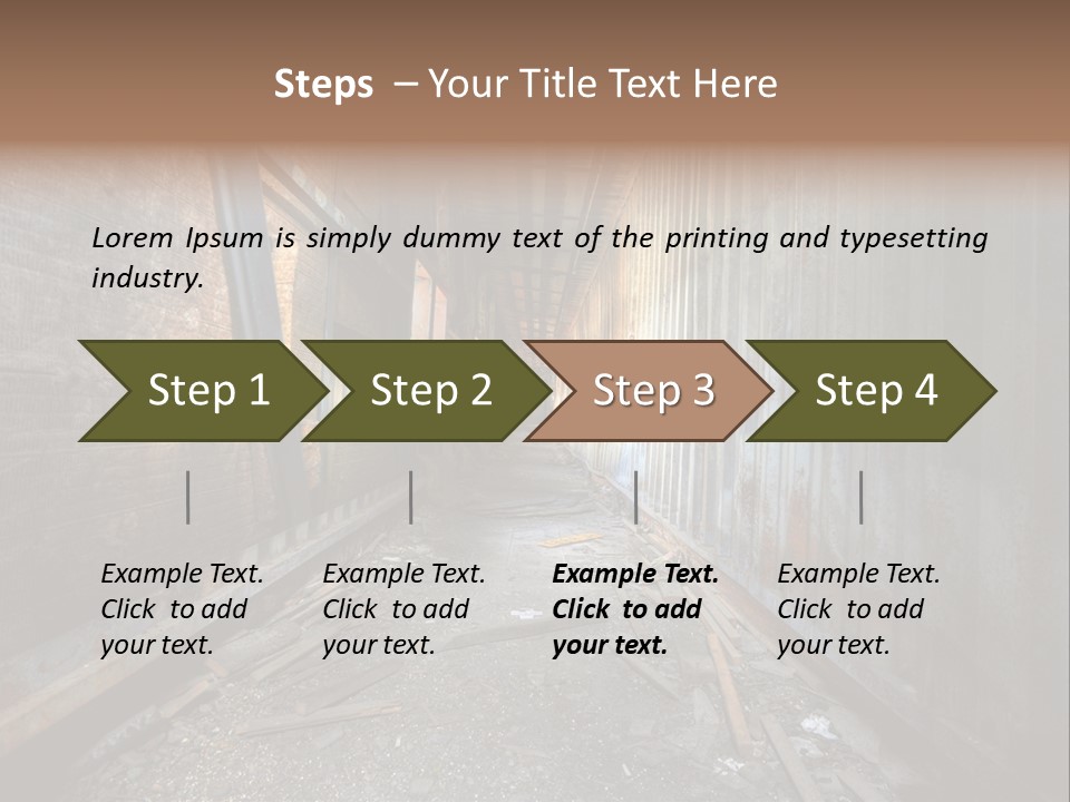 Shelter Broken Industrial PowerPoint Template