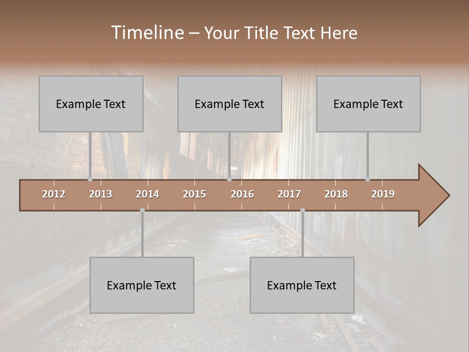 Shelter Broken Industrial PowerPoint Template