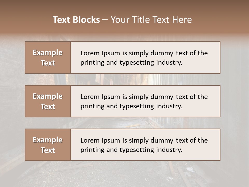 Shelter Broken Industrial PowerPoint Template