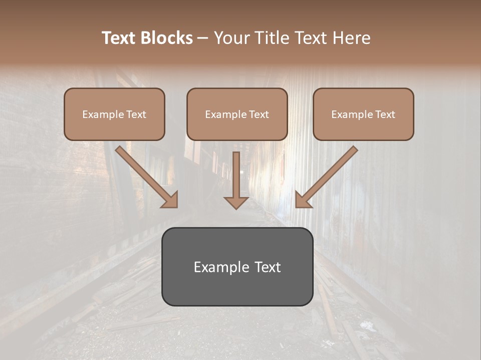 Shelter Broken Industrial PowerPoint Template