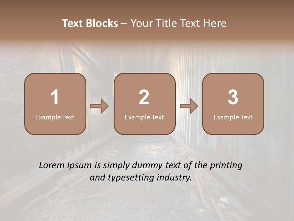 Shelter Broken Industrial PowerPoint Template