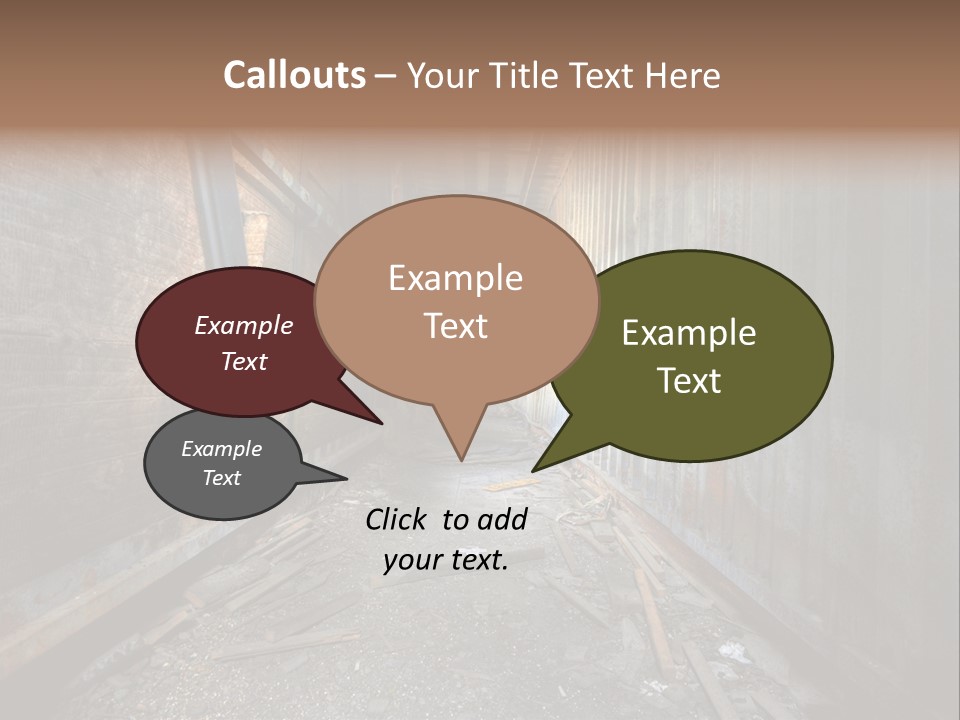 Shelter Broken Industrial PowerPoint Template