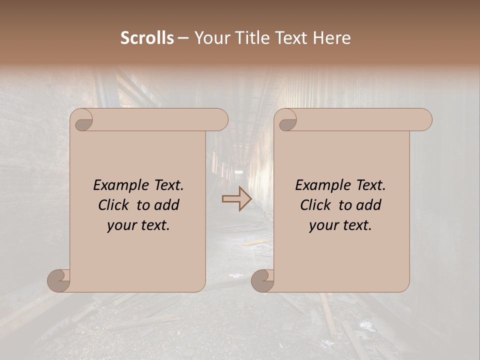 Shelter Broken Industrial PowerPoint Template