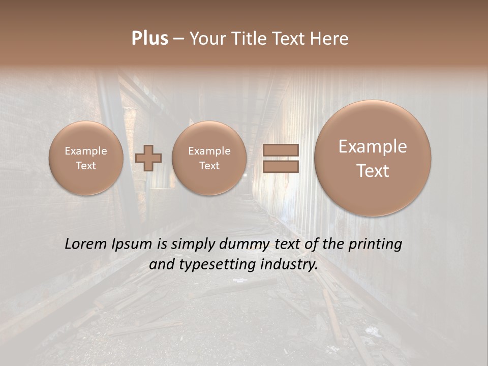 Shelter Broken Industrial PowerPoint Template